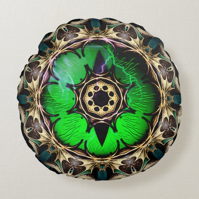 Cojín Redondo El ojo del dragón (Anverso)