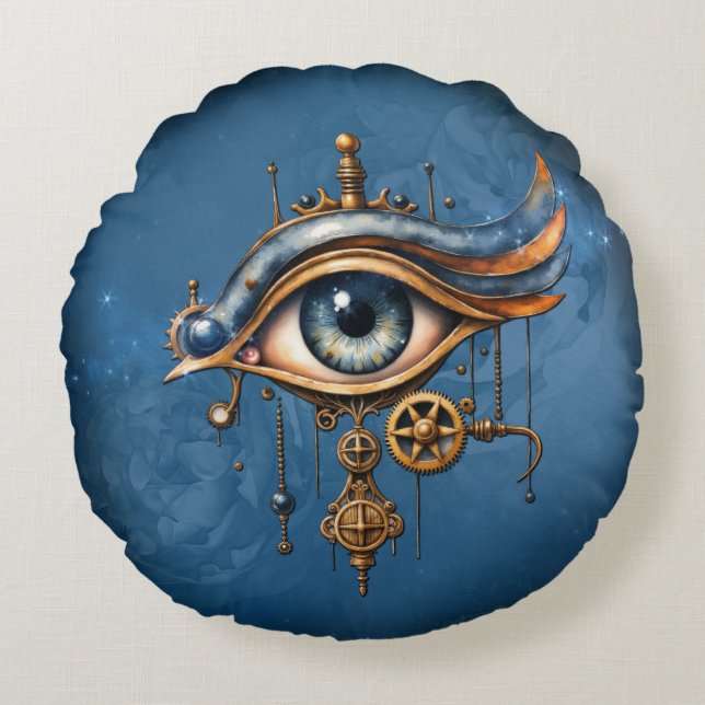 Cojín Redondo El ojo mirante del universo (Anverso)