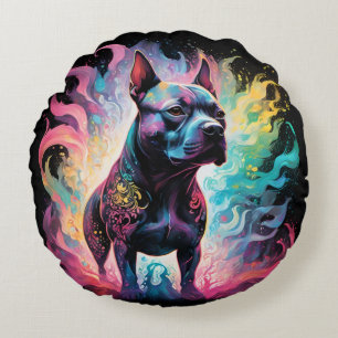 Cojín Redondo El orinal luminoso: un Staffordshire holográfico