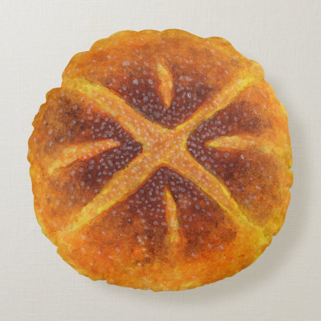 Cojín Redondo El pan de pan amargo (Anverso)