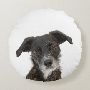 Cojín Redondo El personalizado añade su propia foto del perro