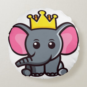 Cojín Redondo El rey elefante