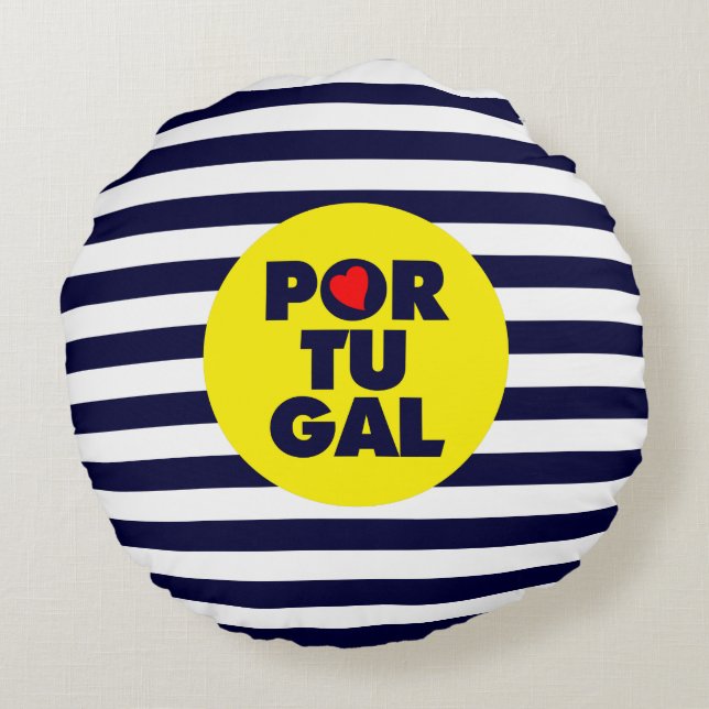 Cojín Redondo El sol portugués (Reverso)