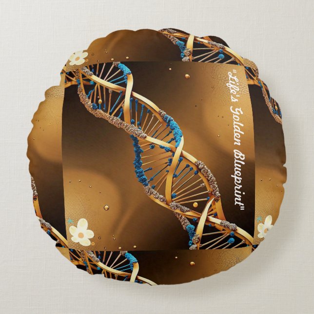 Cojín Redondo "El tapiz de la vida" (Anverso)