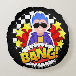 Cojín Redondo El tipo del bang