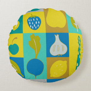 Cojín Redondo El Veggie bloquea I