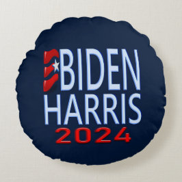 Cojín Redondo Elecciones presidenciales de Biden Harris 2024