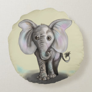 Cojín Redondo Elefante bebé