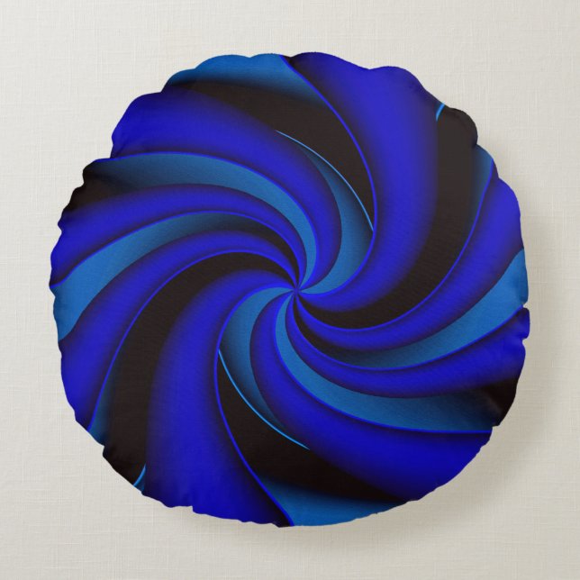 Cojín Redondo Elegance en bleu...... (Anverso)