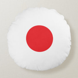 Cojín Redondo Elegant Japan Flag Inspired Minimal