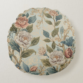 Cojín Redondo Elegant Luxury Roses Pattern