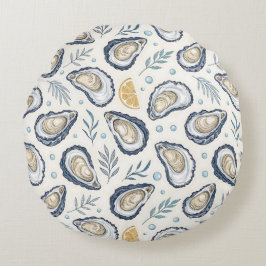 Cojín Redondo Elegant Marine Oysters