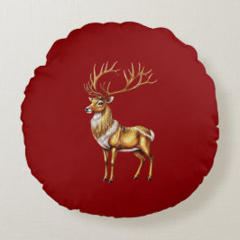 Cojín Redondo Elegante Feliz Navidad Oso de Navidad Navidad Navi