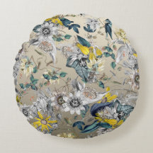 Elegante floral dorada vintage de color gris amari