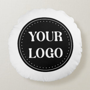 Cojín Redondo elegante, moderno, refinado y editable.