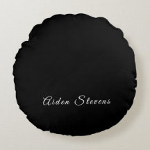 Elegante nombre de adición Minimalista negro y bla