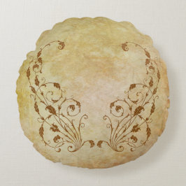 Cojín Redondo Elegante, vintage, victoriano Steampunk