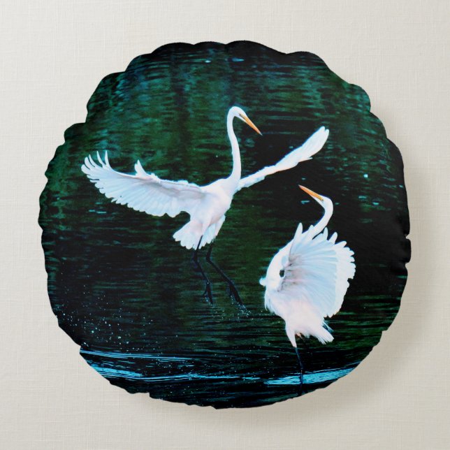 Cojín Redondo Elegantes Egredientes De Baile (Anverso)