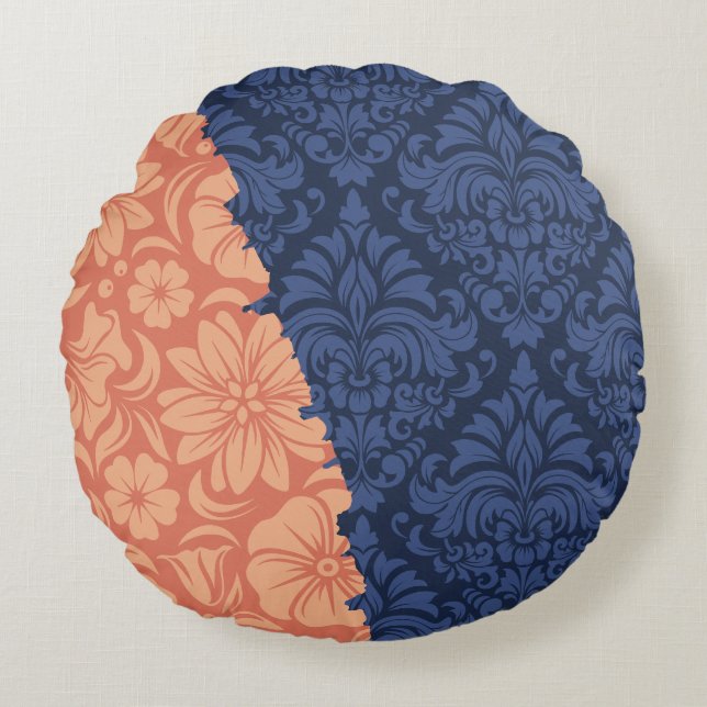 Cojín Redondo Elementos ornamentales de lujo (Anverso)