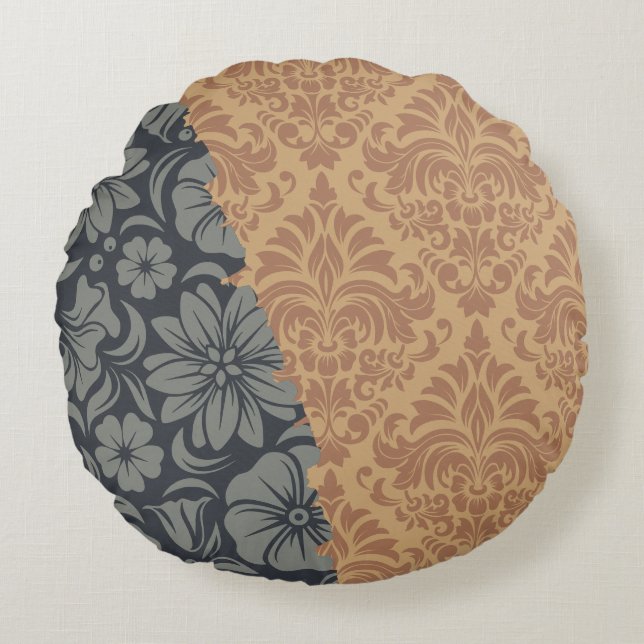 Cojín Redondo Elementos ornamentales de lujo (Anverso)