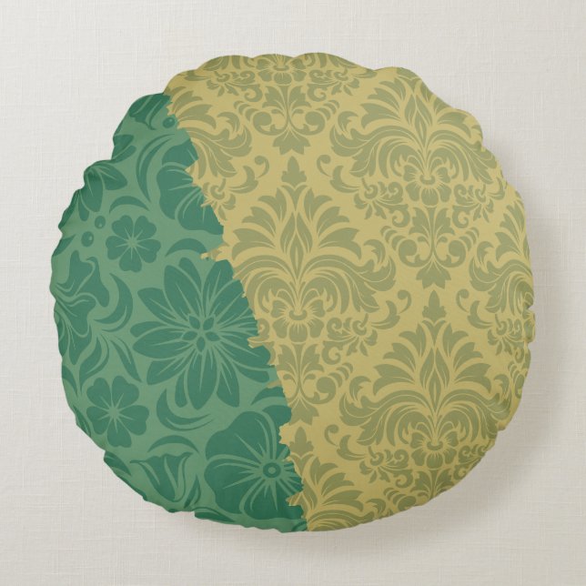 Cojín Redondo Elementos ornamentales de lujo (Anverso)