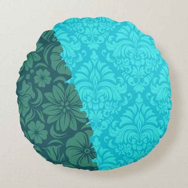 Cojín Redondo Elementos ornamentales de lujo (Anverso)