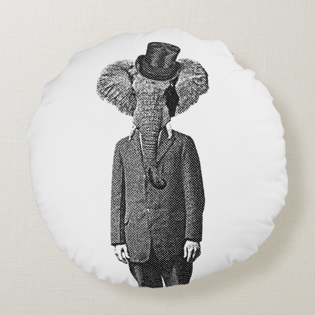 Cojín Redondo Elephant dandy (Reverso)