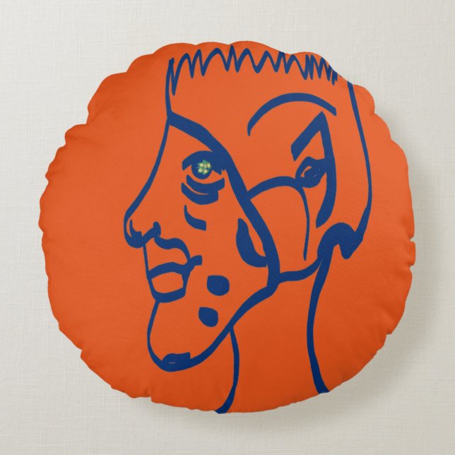 Cojín Redondo Elf Football Player (Anverso)