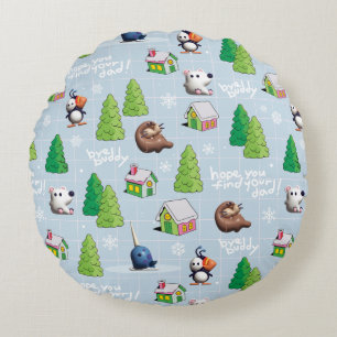 Cojín Redondo Elf the Movie   Adiós, Buddy, Espero Que Encuentre