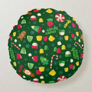 Cojín Redondo Elf the Movie Candy Pattern
