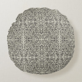 Cojín Redondo Embroidered Effect Dalmatian Fur Print
