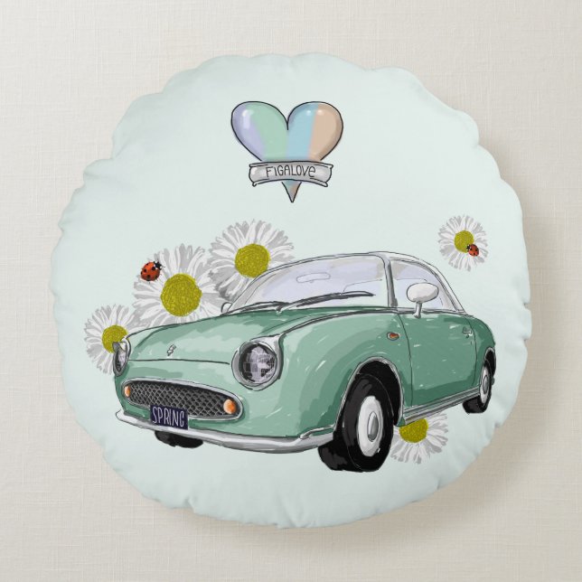 Cojín Redondo Emerald Green Figaro round pillow (Anverso)