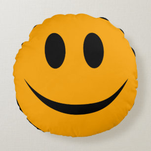 Cojín Redondo Emoji Cara Sonriente