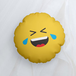 Cojín Redondo EMOJI ROFL Laughing Yellow Face
