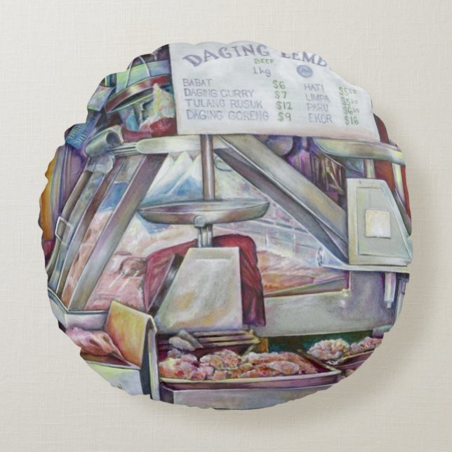 Cojín Redondo En diez minutos, olvidé el cumpleaños de mi esposa (Anverso)