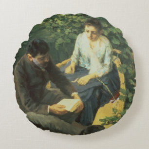 Cojín Redondo En el barco, 1888