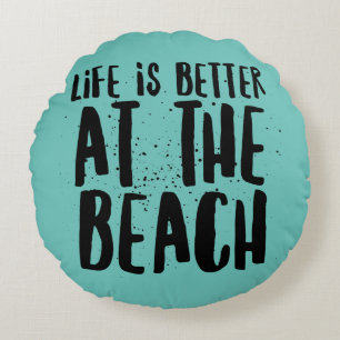 Cojín Redondo En La Playa