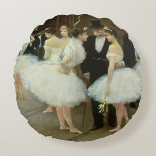 Cojín Redondo En las alas en el teatro de la ópera, 1889