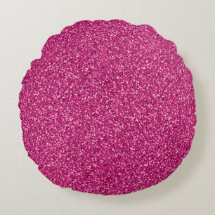 Cojín Redondo Encantado Brillo Rosa