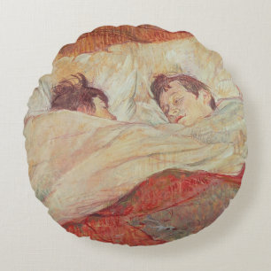 Cojín Redondo Enrique de Toulouse-Lautrec el   la cama,