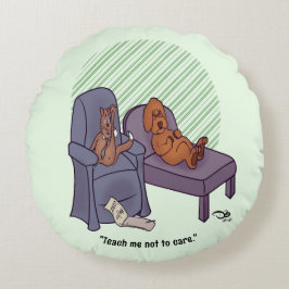 Cojín Redondo Enséñame A No Preocuparme