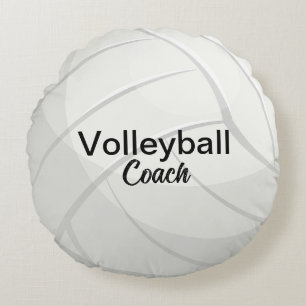 Cojín Redondo Entrenador de voleibol personalizado Keepsake