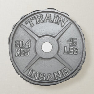 Cojín Redondo Entrenamiento insano del tren (placa del Barbell)