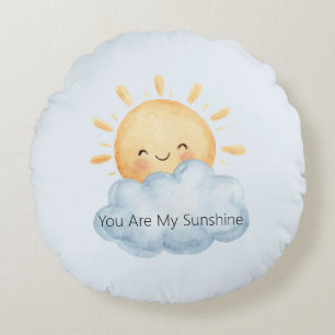 Cojín Redondo Eres Mi Sol Feliz Sol Nube