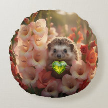 Erizo Adorable de Agosto con Corazón de Peridoto