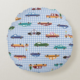 Cojín Redondo Esbozo de coche corto: sencillo y sin inconvenient