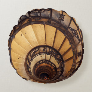 Cojín Redondo escaleras de circunvalación espiral escalera de ed