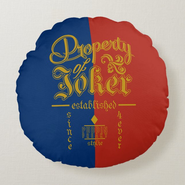 Cojín Redondo Escuadrón suicida | Puddin Freaky (Anverso)