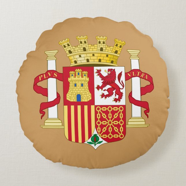 Cojín Redondo Escudo de España (Anverso)