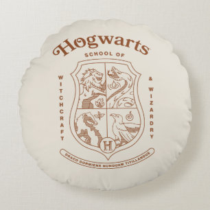 Cojín Redondo Escudo de la Escuela de Magia y Hechicería HOGWART